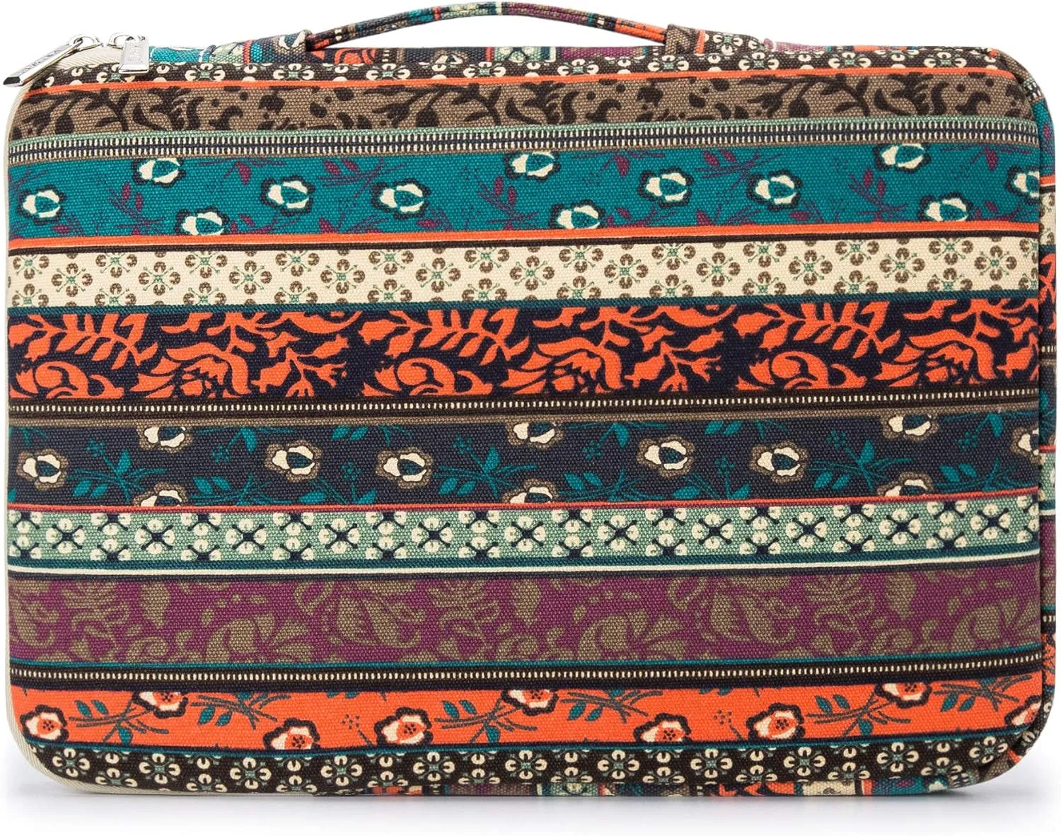 Kinmac 360 Degree Protective Laptop Sleeve Case Bag with Handle for MacBook Air 15 inch and 15 inch-15.6 inch HP Lenovo Dell ASUS Acer Notebook Computer (Bohemian)