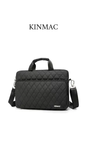 Kinmac 360° Super shockproof  13.3 Inch Laptop Shoulder Bag ( Eva Bubble protection, Waterproof Fabric, Luggage Strap, Extra Pockets) -Black