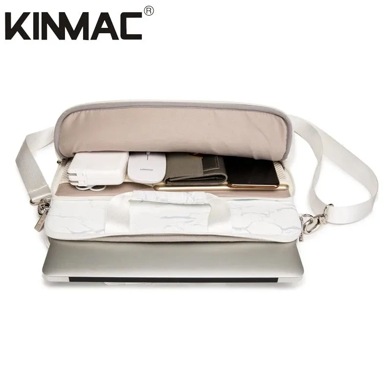 Kinmac 360° Super shockproof  13.3 Inch Laptop Shoulder Bag ( Eva Bubble protection, Waterproof Fabric, Luggage Strap, Extra Pockets) - Blue
