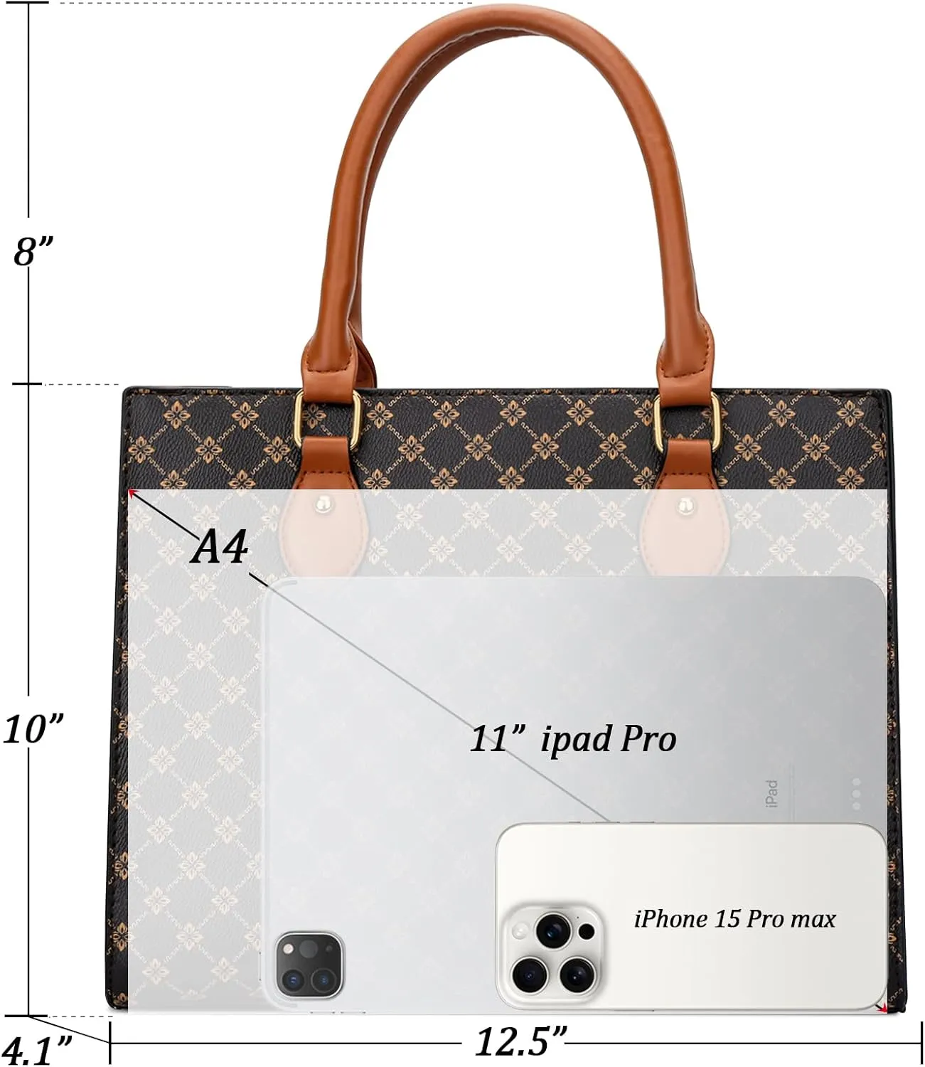 KKXIU Purses and Handbags for Women Vegan Leather Tote Shoulder Bag Ladies Top Handle Satchel with Coin Purse