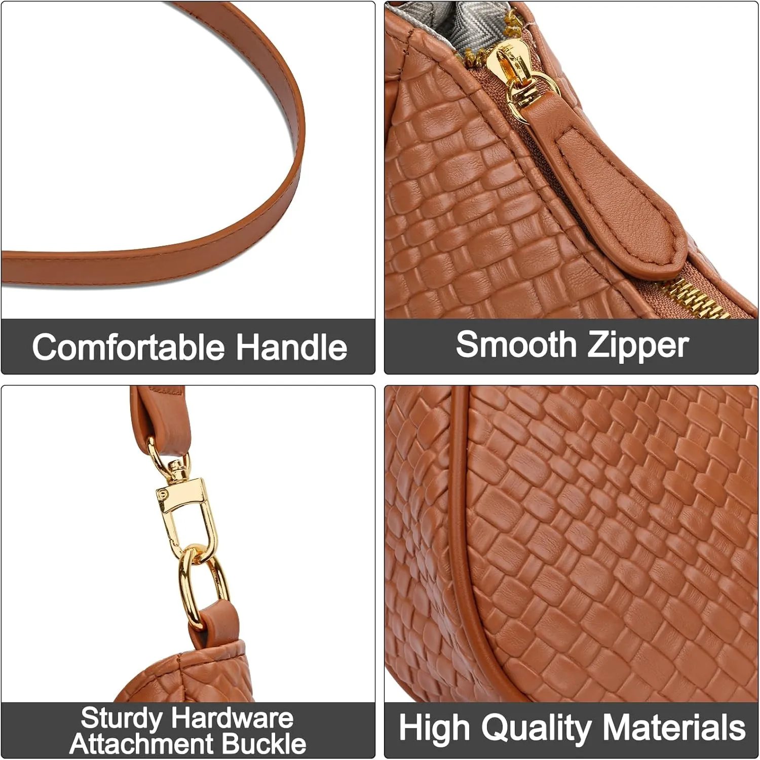 KKXIU Shoulder Bag for Women Cute Hobo Purses and Handbags Retro Clutch Underarm Purse