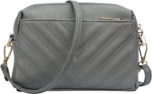 KKXIU Triple Zip Lightweight Small Crossbody Bags for Women Quilted Shoulder Purses and Handbags