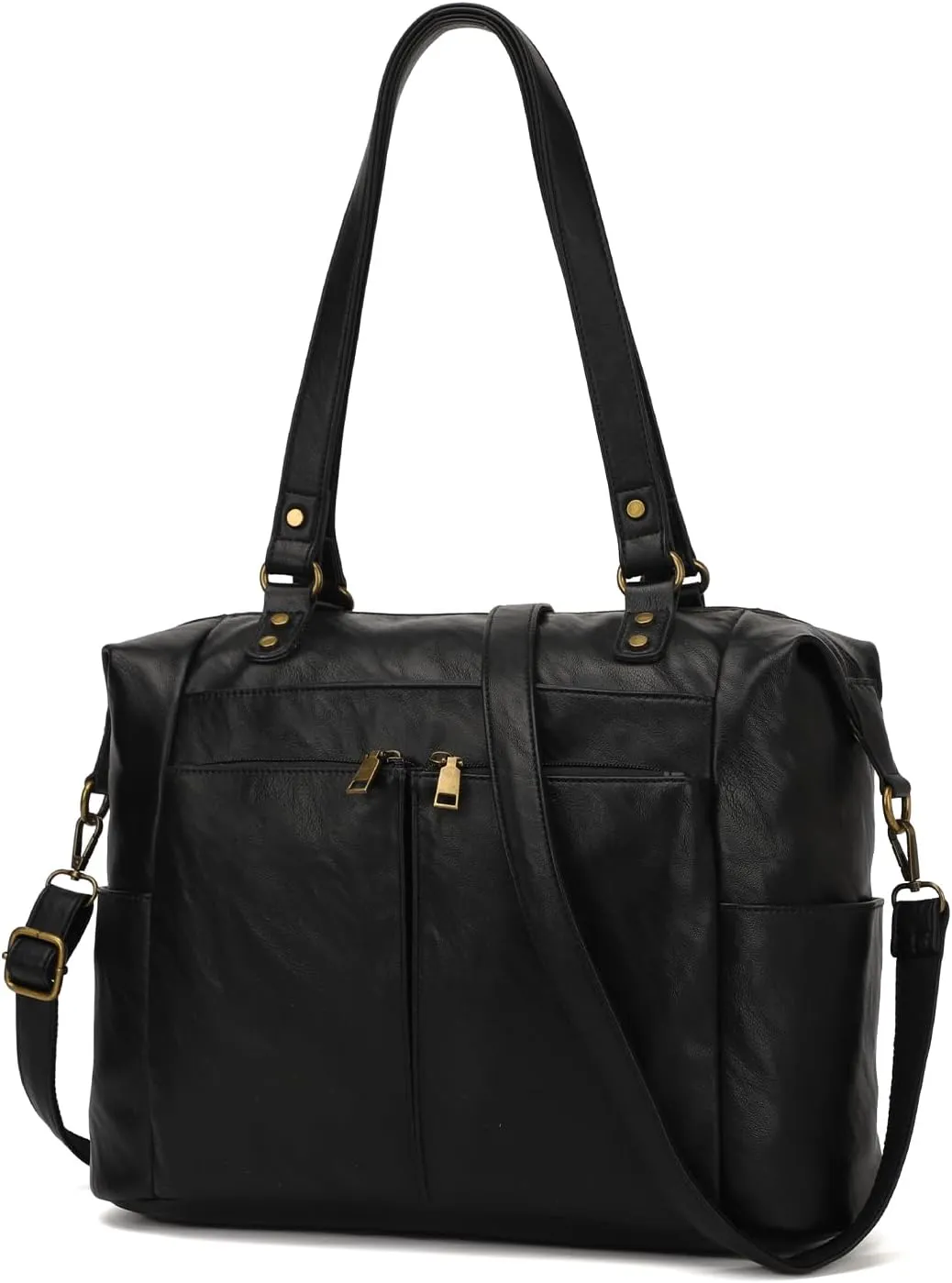 KouLi Buir Purses for Women, PU Leather Handbag Multiple Pockets Shoulder Bag Designer Hobo Bucket Roomy Crossbody Tote Bag