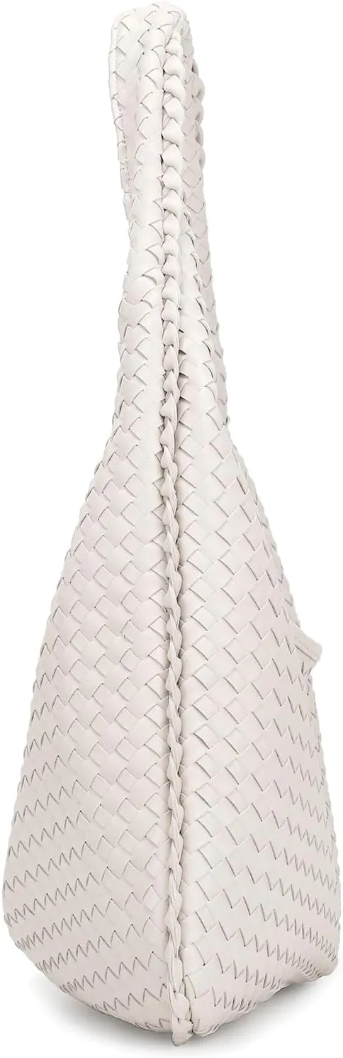 LA TERRE Woven Bag for Women Large Tote Hobo Bag Top Handle Shoulder Handbags