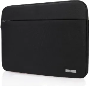 Lacdo 15.6 Inch Laptop Sleeve Computer Case for 15.6" Acer Aspire/Predator, Asus TUF FX505DT, Lenovo Ideapad 330, Dell Inspiron, ASUS ZenBook/VivoBook, HP Pavilion Chromebook Notebook Bag, Black
