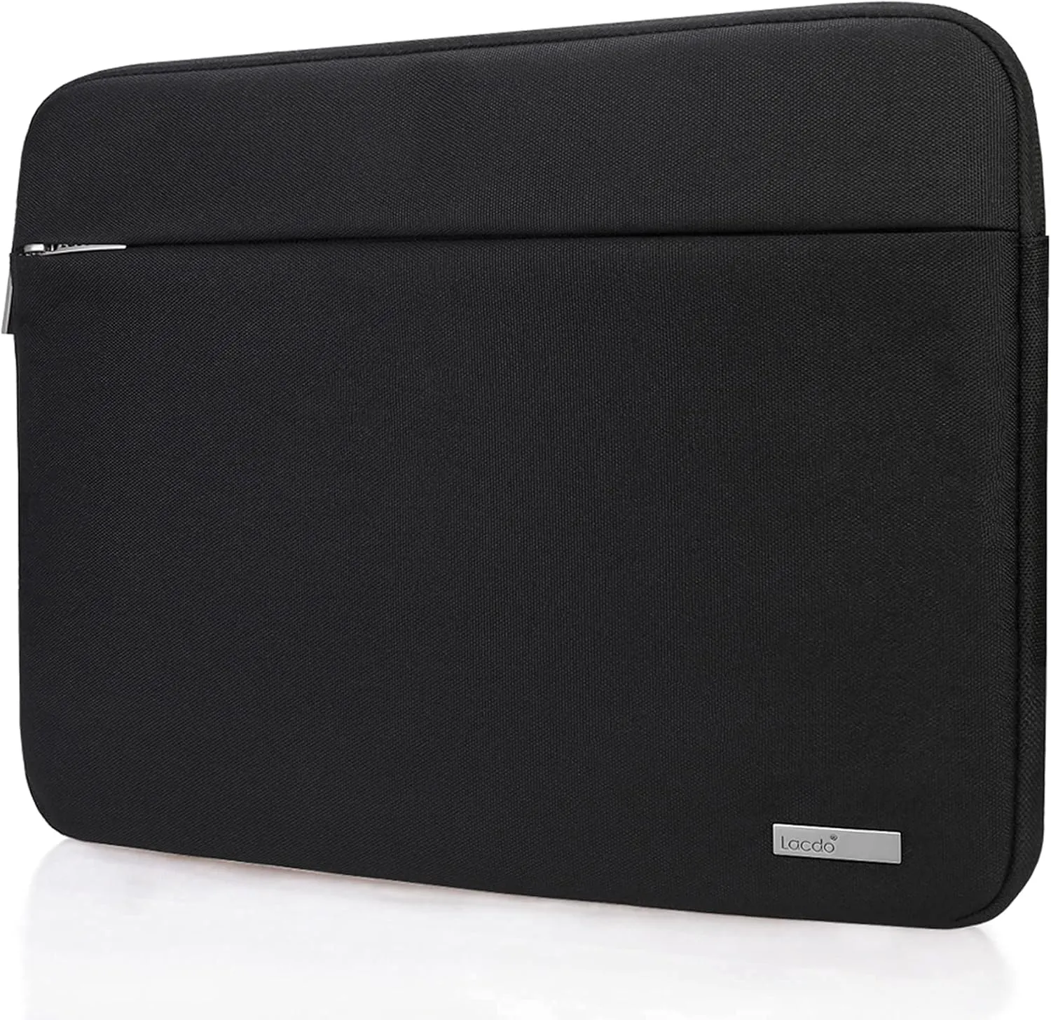 Lacdo 15.6 Inch Laptop Sleeve Computer Case for 15.6" Acer Aspire/Predator, Asus TUF FX505DT, Lenovo Ideapad 330, Dell Inspiron, ASUS ZenBook/VivoBook, HP Pavilion Chromebook Notebook Bag, Black