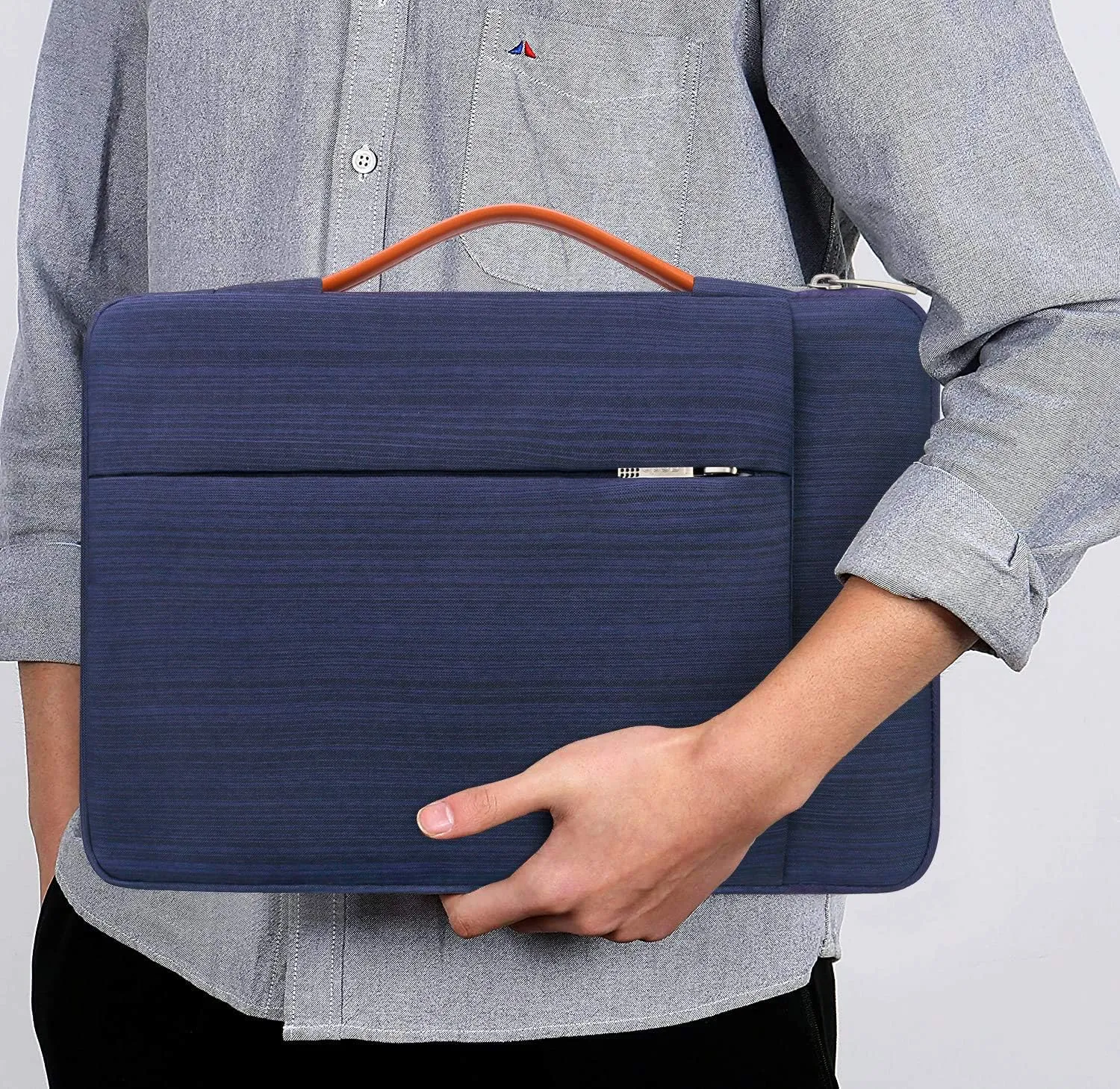Lacdo 360° Protective Laptop Sleeve Case for 13 inch New MacBook Air M4 A3240 2025, M3 A3113, M2 A2681, M1 A2337 | 13" MacBook Pro M2/M1 A2338 A2251 | 13" iPad Air M3 / iPad Pro M4 Computer Bag, Blue