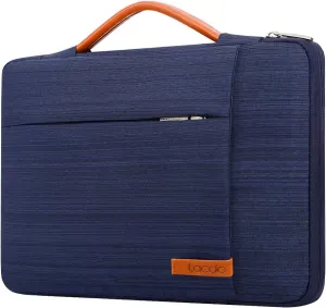 Lacdo 360° Protective Laptop Sleeve Case for 13 inch New MacBook Air M4 A3240 2025, M3 A3113, M2 A2681, M1 A2337 | 13" MacBook Pro M2/M1 A2338 A2251 | 13" iPad Air M3 / iPad Pro M4 Computer Bag, Blue