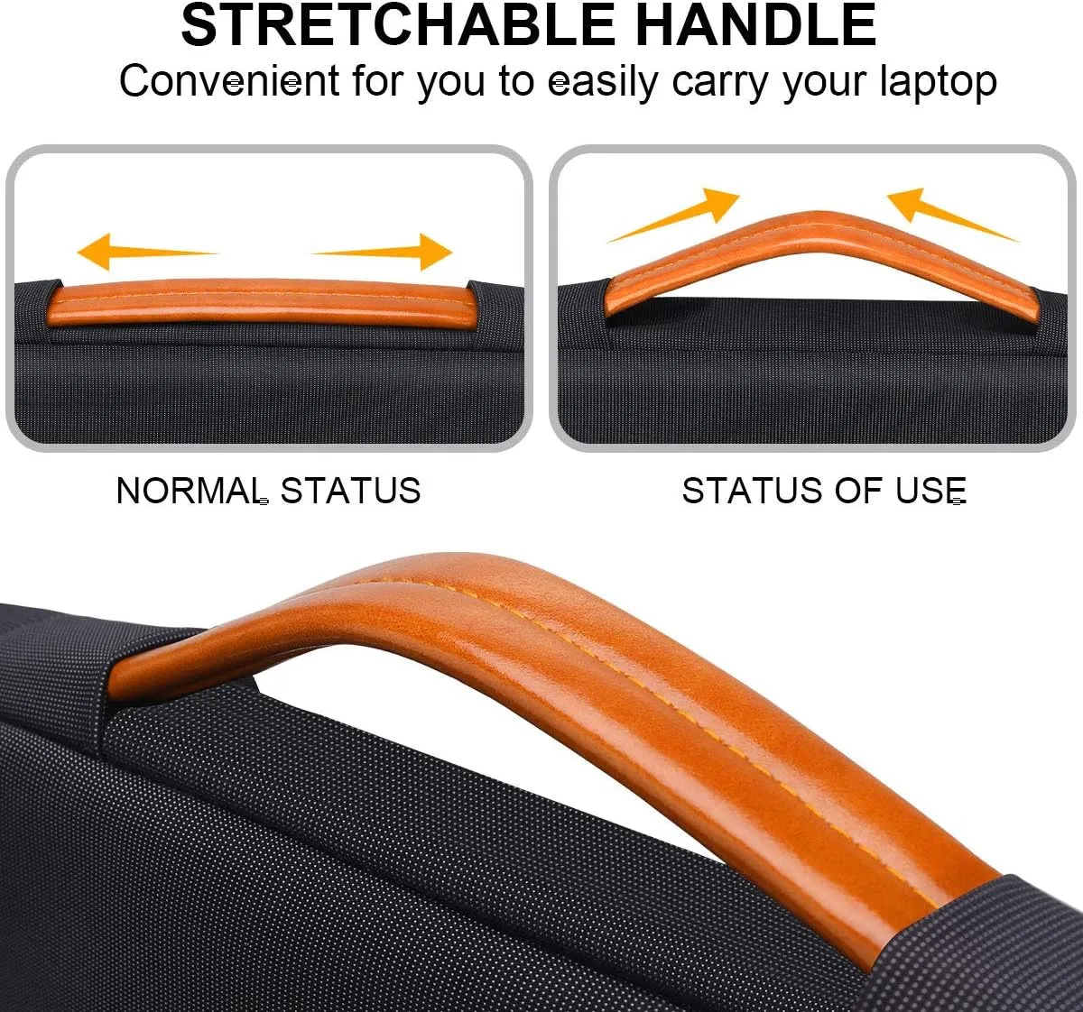 Lacdo 360° Protective Laptop Sleeve Case for 16 inch New MacBook Pro M4/M3/M2/M1 Pro/Max A3403 A3186 A2991 A2780 A2485 A2141 2024-2019, 15 inch Surface Laptop 7th Copilot PC/6/5/4/3 Computer Bag,Black