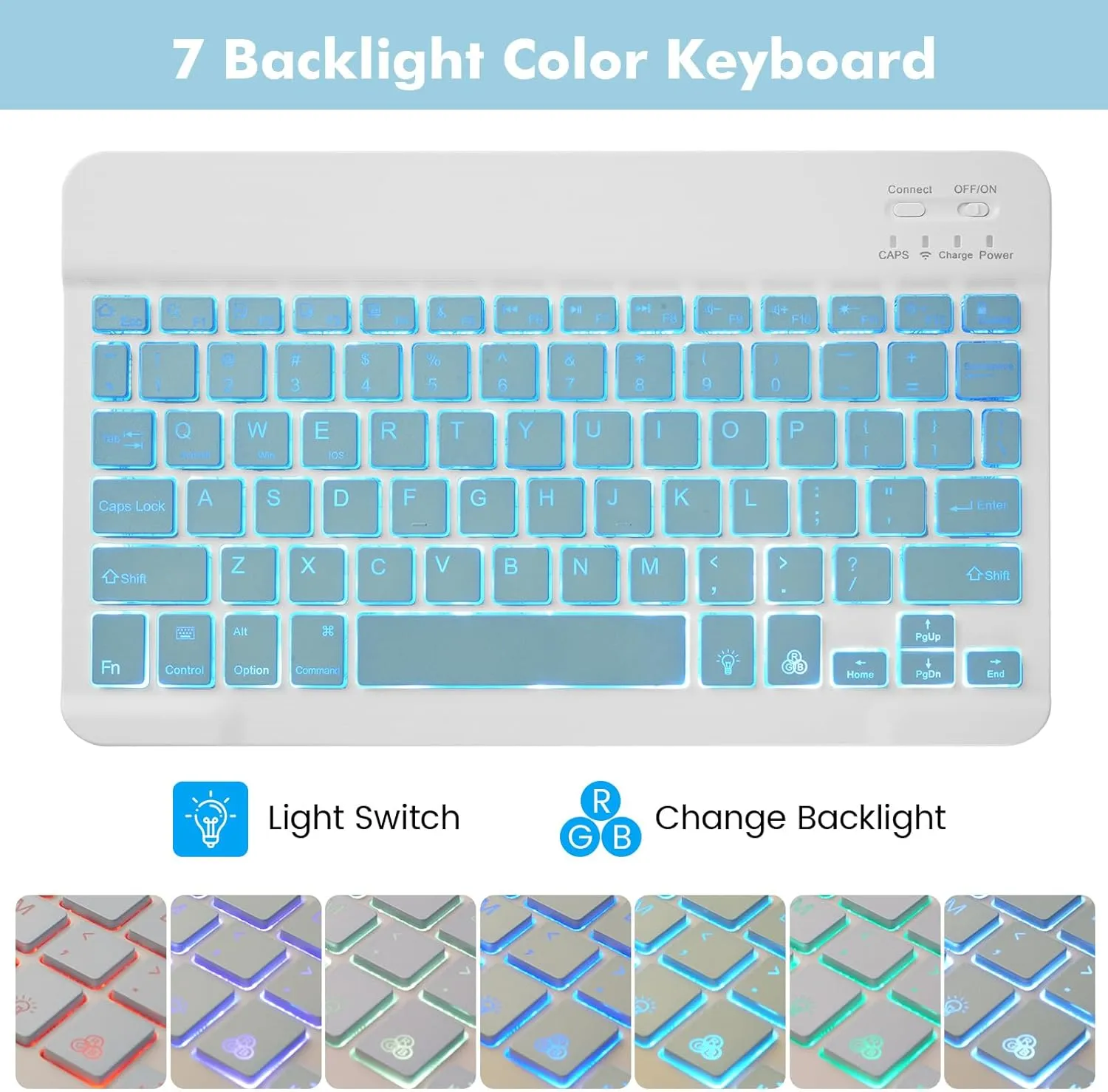 LAMA Backlit Keyboard Case for Samsung Galaxy S6 Lite 10.4" Case with Keyboard, Detachable Keyboard Case with S Pen Holder for Galaxy S6 Lite 10.4" 2020/2022(SM-P610/P615/P613/P619), BL