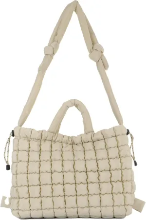 Lanpet Quilted Puffer Tote Bag for Women Large Quilted Crossbody Bag Lightweight Nylon Puffy Carryall Hobo bag Handbags