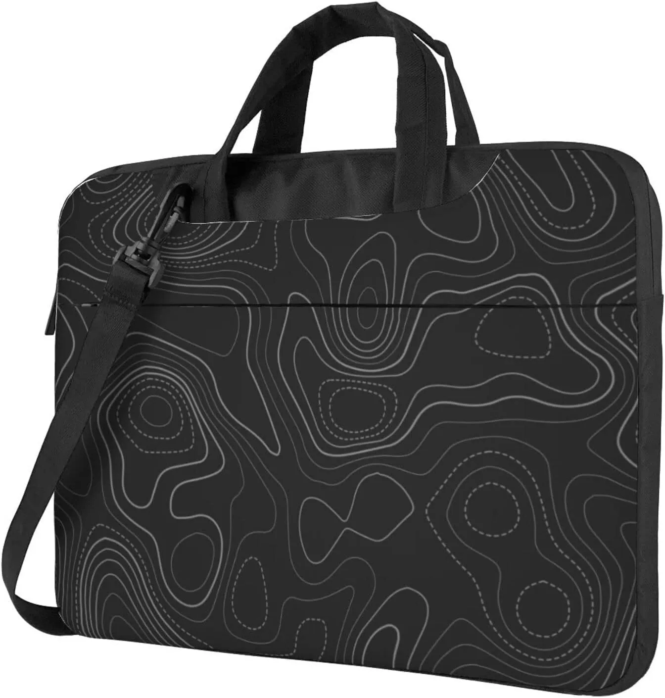 Laptop Bag Laptop Case 13 Inch Computer Bags Terrain Topography Printed Padded Sleeve Cover for Women Men