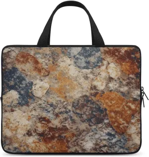 Laptop Case Sleeve Shockproof Computer Carrying Bag Abstract Granite Laptop Bag Tote Lightweight Notebook Case Cover Traveling Briefcase Handle Bags for Travel Business 17inch