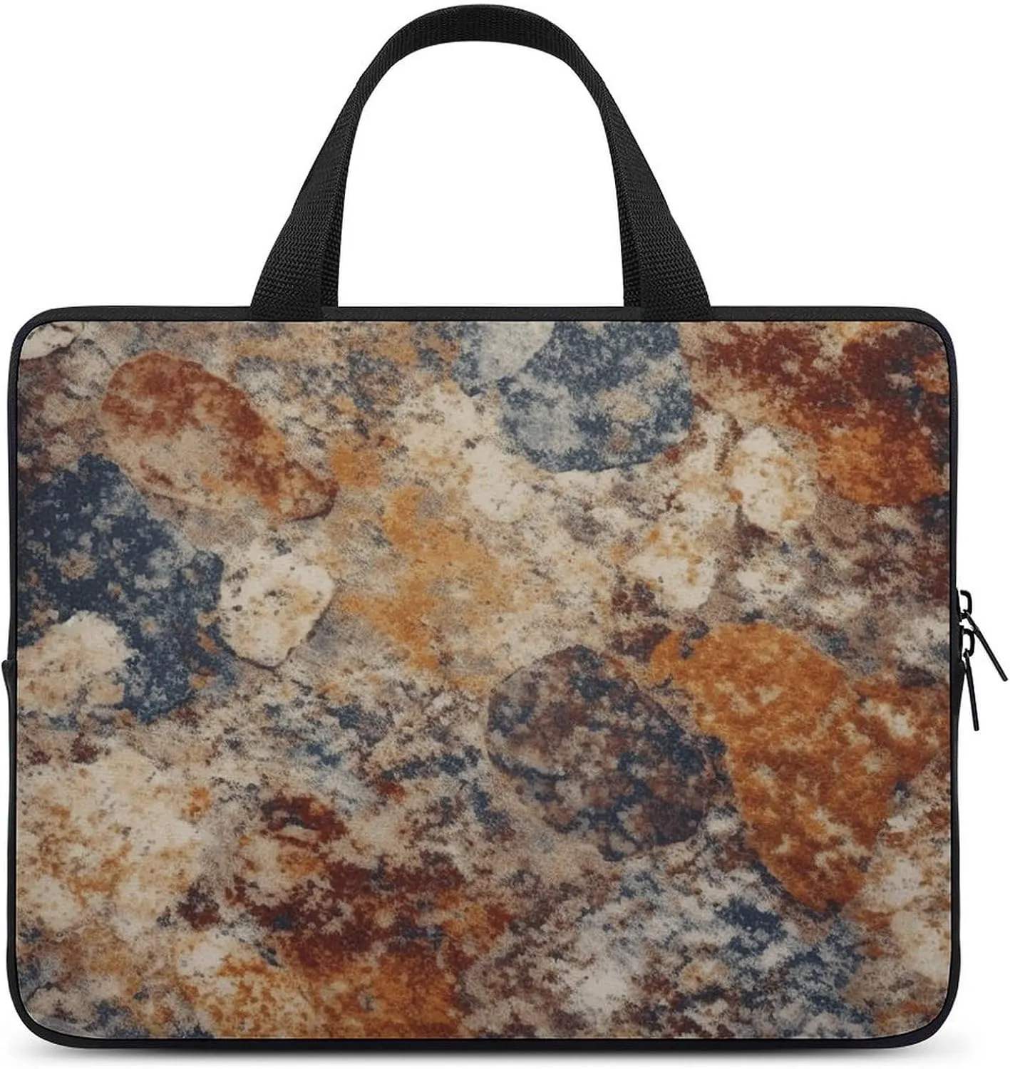 Laptop Case Sleeve Shockproof Computer Carrying Bag Abstract Granite Laptop Bag Tote Lightweight Notebook Case Cover Traveling Briefcase Handle Bags for Travel Business 17inch