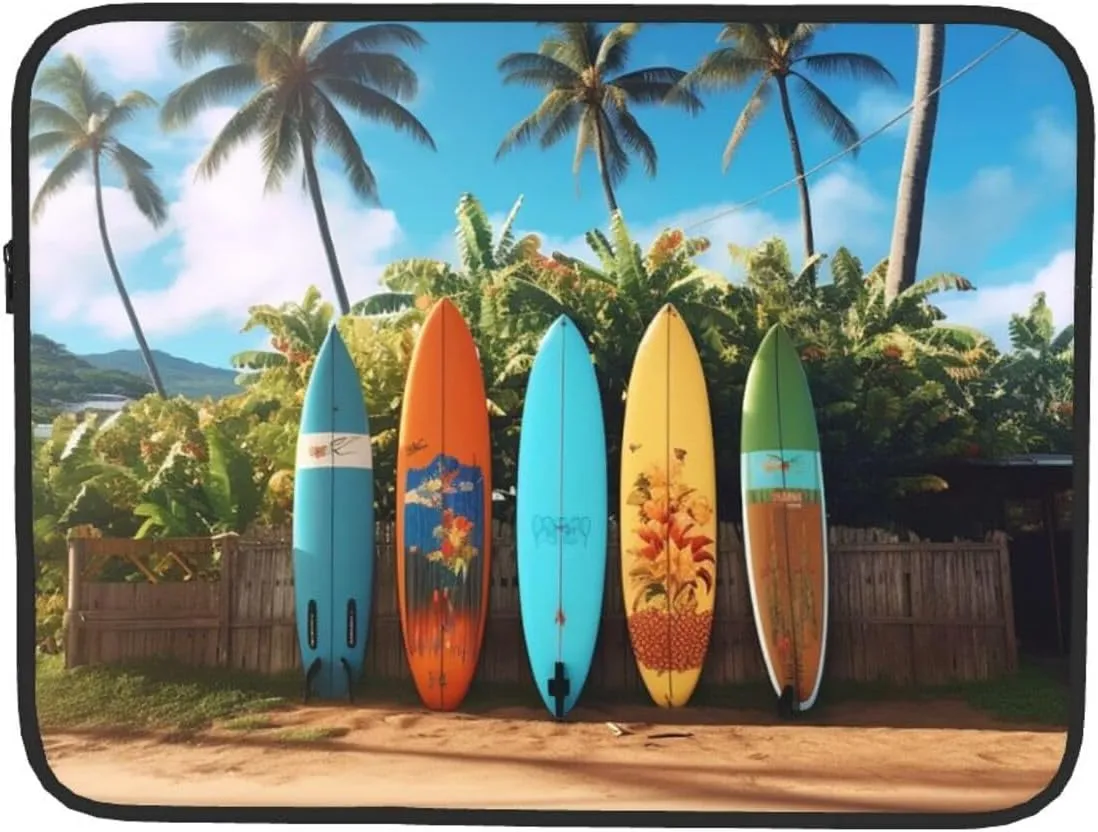 Laptop Case Sleeve Surf's Up Surfboard Laptop Bag Computer Carrying Case 13 Inch Notebook Cover