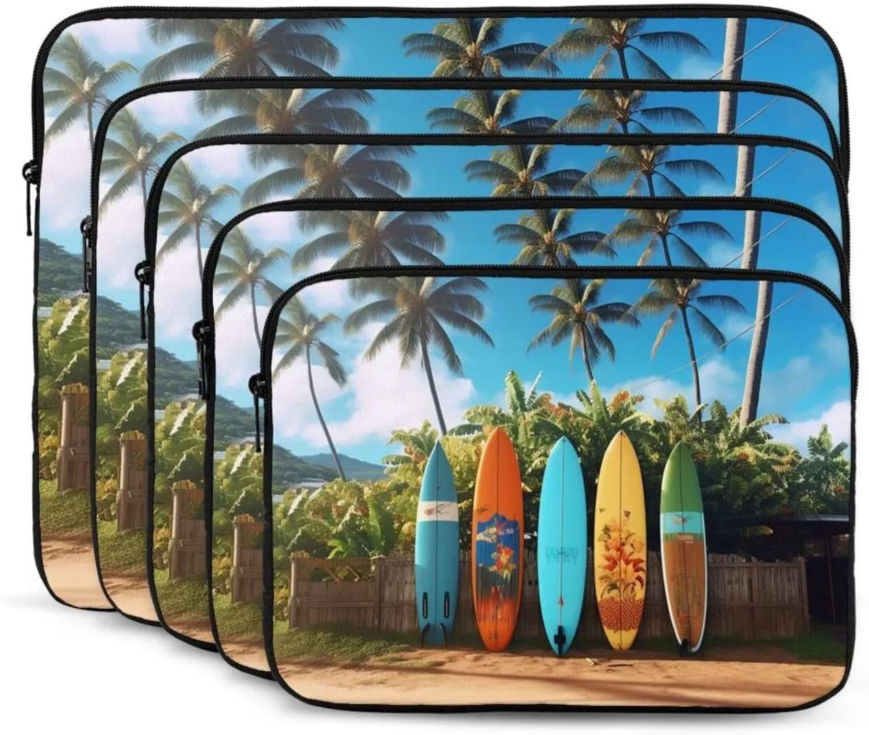 Laptop Case Sleeve Surf's Up Surfboard Laptop Bag Computer Carrying Case 13 Inch Notebook Cover