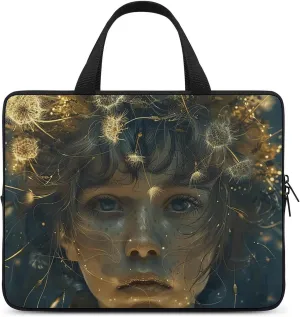 Laptop Shoulder Bag 13inch Laptop Bag Computer Bag Dandelion Girl Art Messenger Bag for Unisex