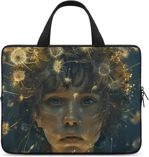 Laptop Shoulder Bag 15inch Laptop Bag Computer Bag Dandelion Girl Art Messenger Bag for Unisex