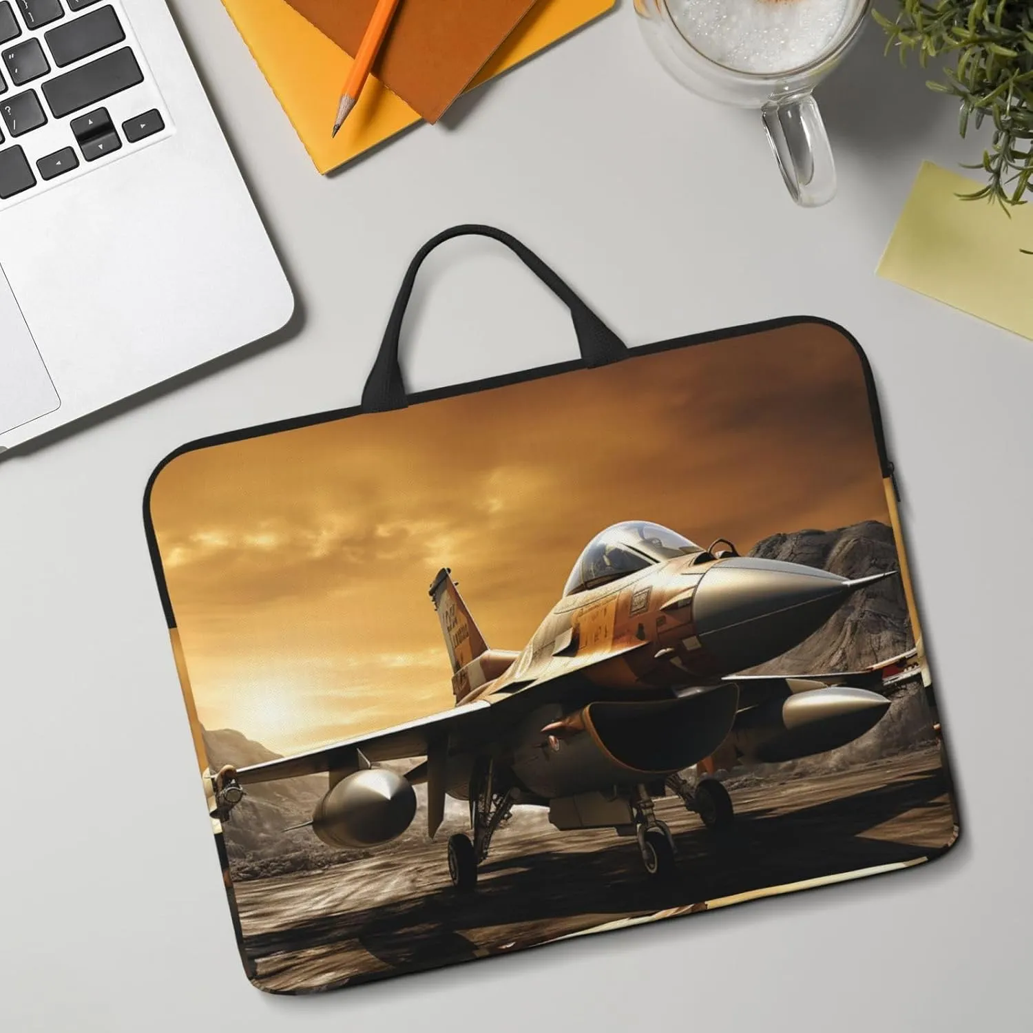 Laptop Shoulder Bag Messenger Bag Among Flowers Giraffe Laptop Bag Computer Bag for Men Women