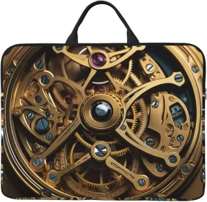 Laptop Shoulder Bag Messenger Bag Cool Steampunk Gears Laptop Bag Computer Bag for Men Women