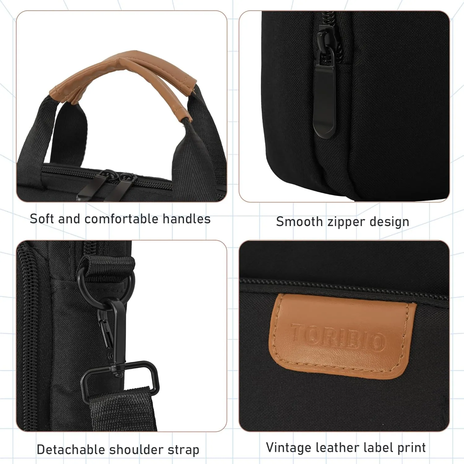 Laptop Sleeve Bag,Padded Protective Travel Carrying Case Compatible with MacBook Air 13 M3 M2 M1 2025-2018 /MacBook Pro 13 M2 M1 2025-2016,Water-Resistant Travel Case with Hadle & Shouder Strap