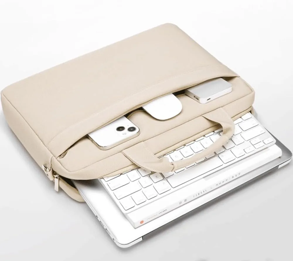 Laptop Sleeve Carrying Case for 14-15 inch Notebooks - Compatible with Lenovo HP Dell ASUS Acer Chromebook 14/HP Stream 14/Dell Inspiron 14/DELL XPS 15/ASUS Zenbook Vivobook 14 Cover, Khaki