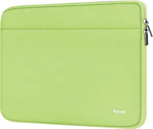 Laptop Sleeve Case 15.6 inch, Shockproof Protective Notebook Cover with Accessory Pocket, Carrying Laptop Bag for HP, ASUS, Dell, Lenovo, Acer, Light Green