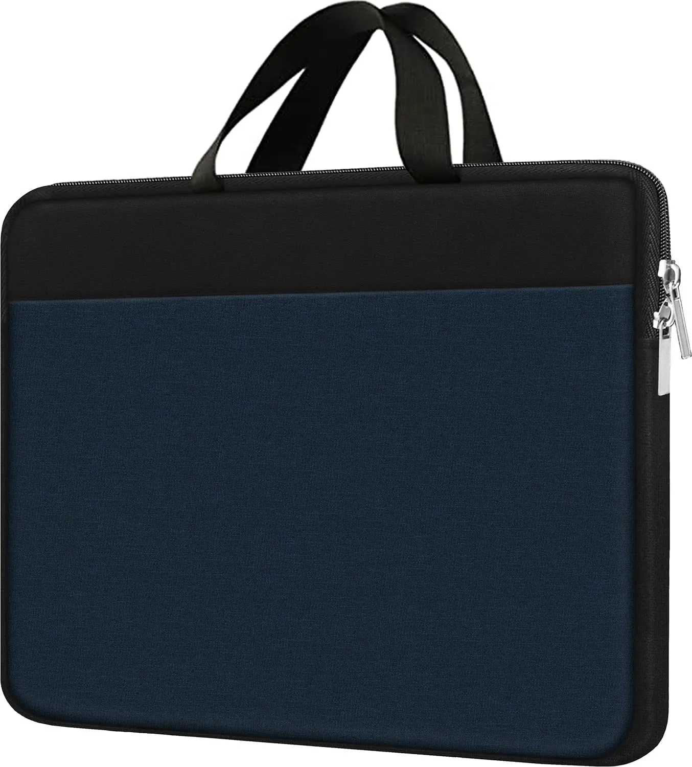 Laptop Sleeve, Travel 15.6 inch Laptop Case Handbag Shockproof Protective Computer Cover Carrying Bag Briefcase for 15" 15.6" HP Asus Acer Dell Lenovo Laptop Notebook Ultrabook, (Black/Deepblue)