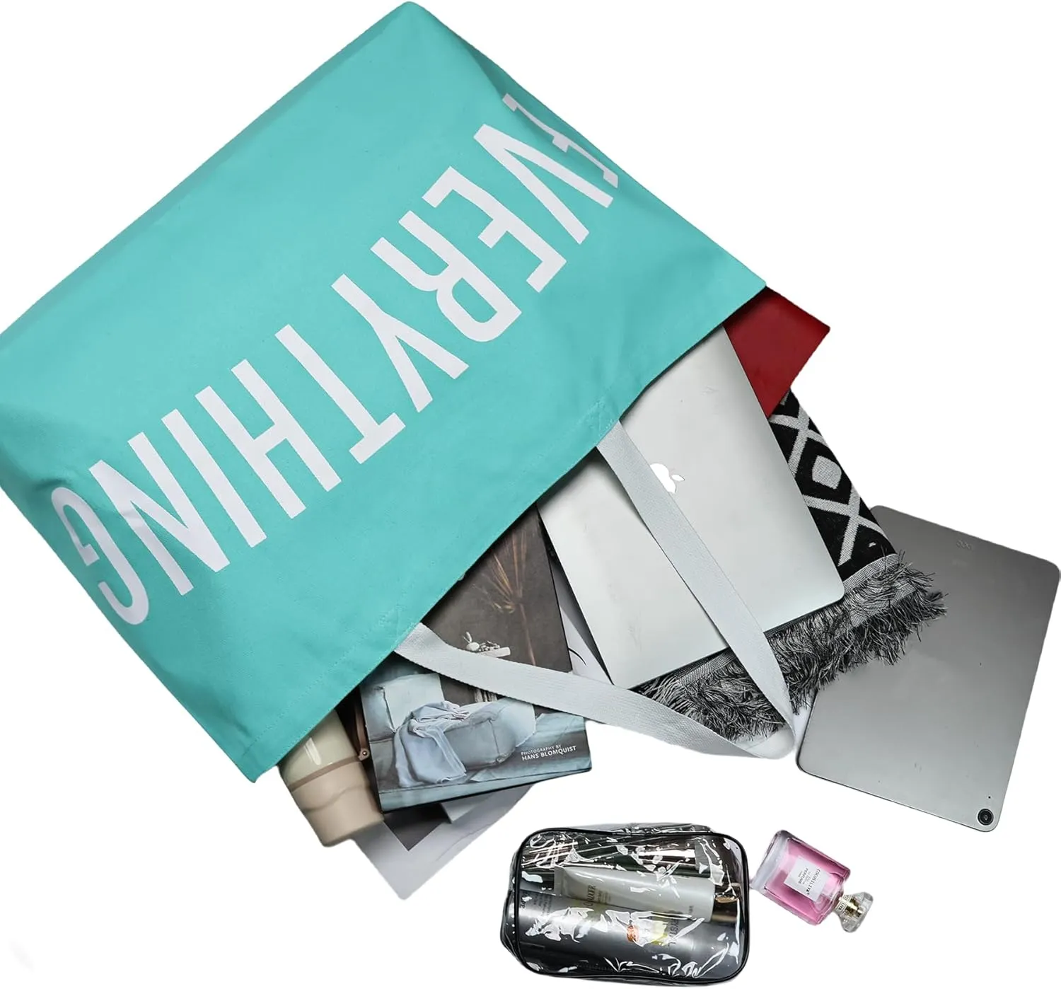 Large Canvas Tote Bag Reusable Grocery Bags Shopping Bags for Women Foldable Extra Large Everything Bag