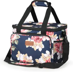 Large Lunch Bag for Women and Men, 15L Insulated Cooler Tote with Removable Strap, Leakproof & Water-Resistant, Reusable Lunch Box for Work, Picnic, and Travel