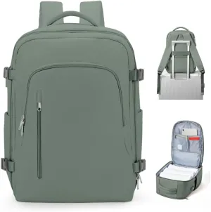 Large Travel Laptop Backpack for Men Women, Carry on Backpack Flight Approved with USB Charging Port, Business Work Hiking