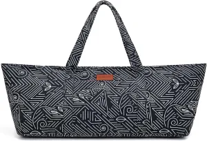 Large Yoga Mat Bag for Women Men, Travel Gym Bag for Pilates Office Beach Workout, Yoga Mat Tote Carrier with Mat Strap for 1/4" 1/2" Thick Exercise Yoga Mat