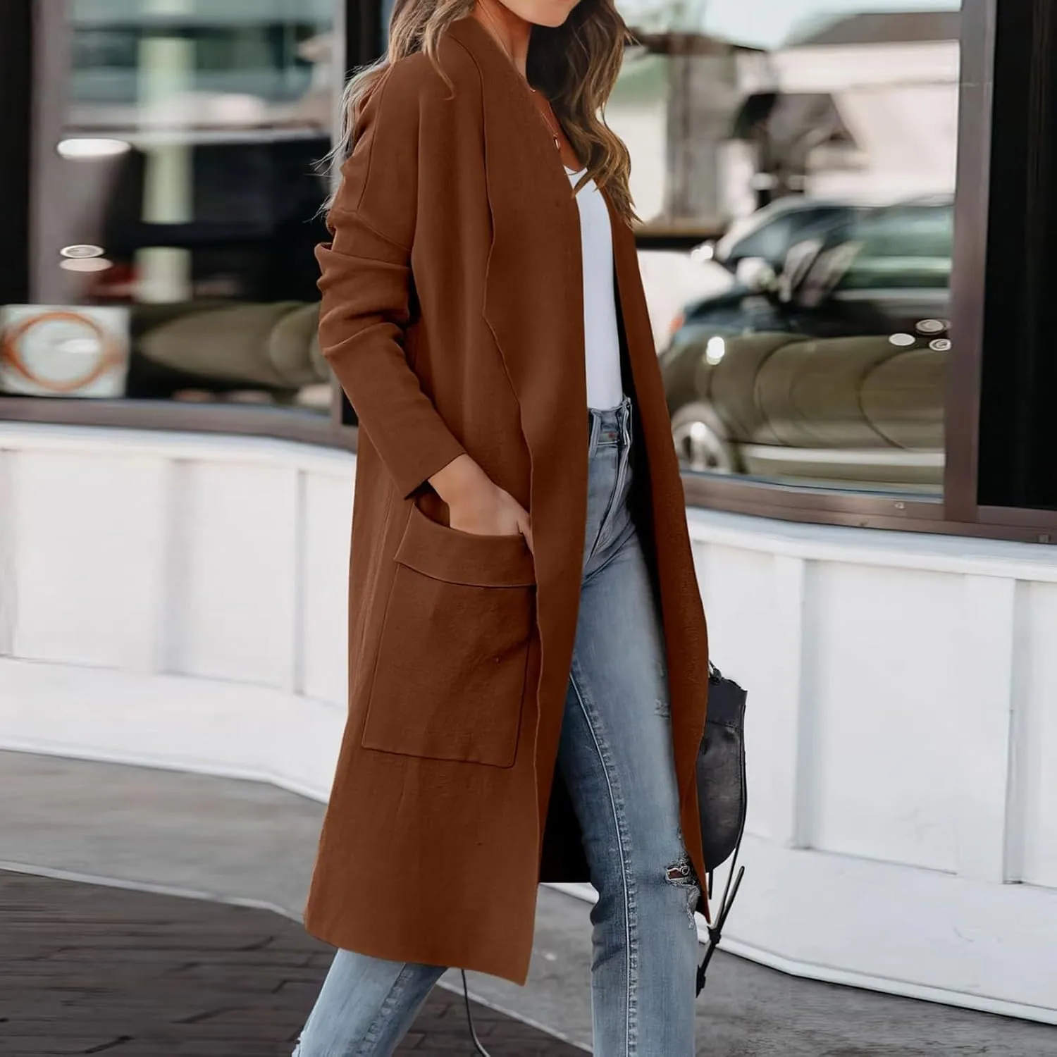 LCMTWX Trench Coat for Women 2023 Outwear Womens Elegant Windbreaker Wild Winter Women's Coat Long Coat Women Winter Coats