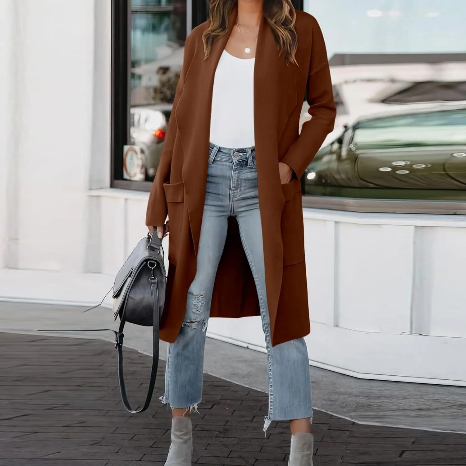 LCMTWX Trench Coat for Women 2023 Outwear Womens Elegant Windbreaker Wild Winter Women's Coat Long Coat Women Winter Coats