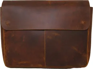 Leather Folder, Full Grain Leather File Folder Organizer Document Holder, Leather Portfolio for Men – Spacious Leather Folio Laptop Sleeve Case for 13" 14" 15” Laptops, Macbook & Tablets