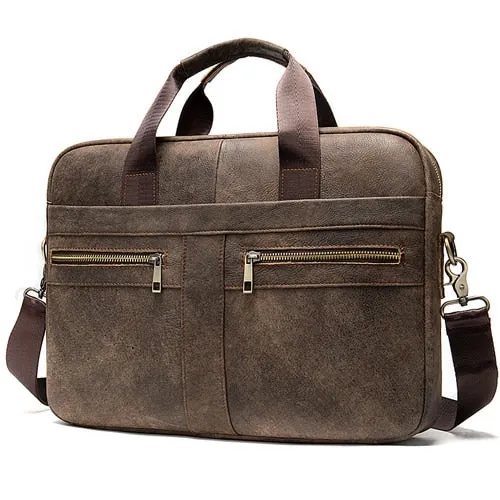 Leather Messenger Male men's WESTAL Shipping options 2019 bags for Bag briefcases Genuine laptop natural man briefcase bag men's Shipping options men Leather