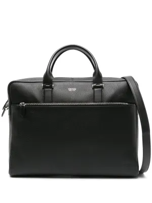 leather Power-efficient briefcase High-efficiency logo-stamp
