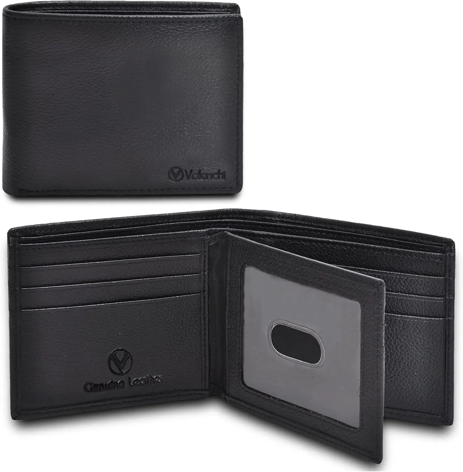 Leather RFID Blocking Wallet for Men