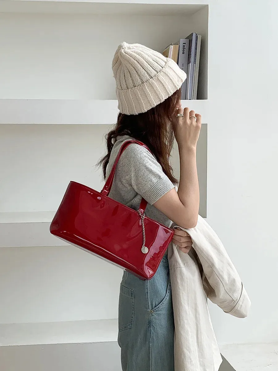 Leather Shiny Handbag