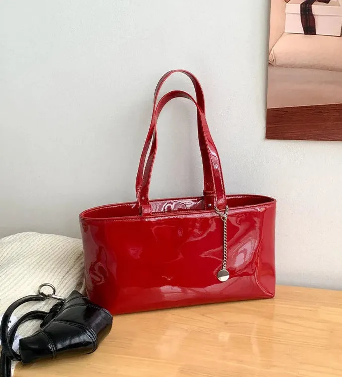 Leather Shiny Handbag