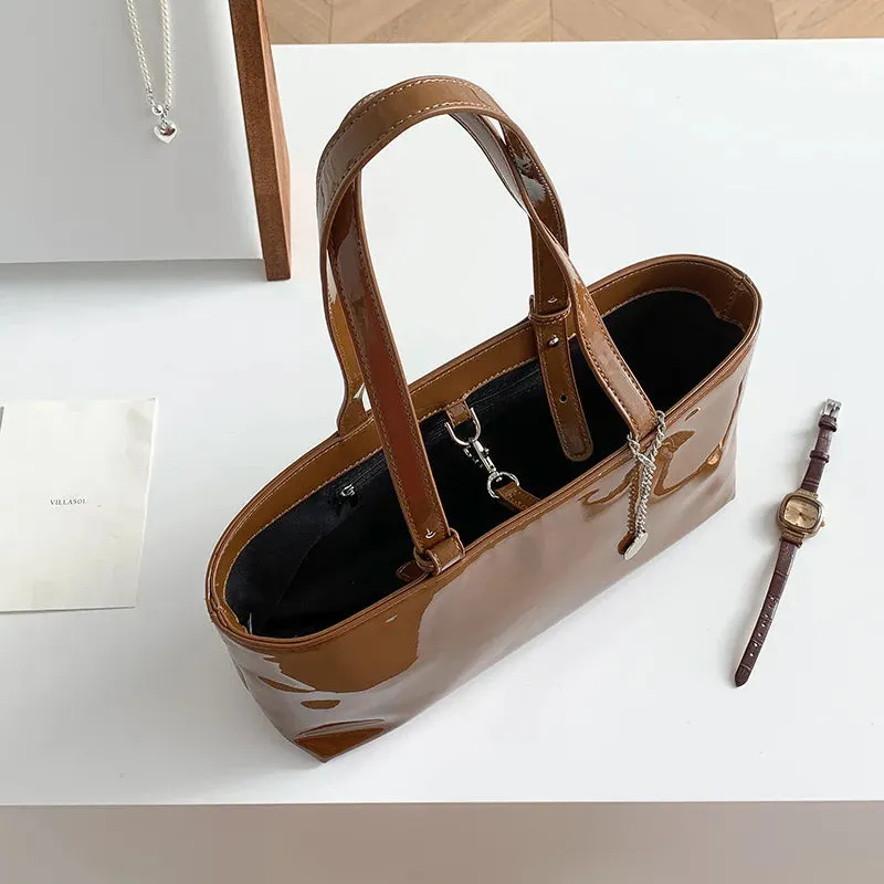 Leather Shiny Handbag