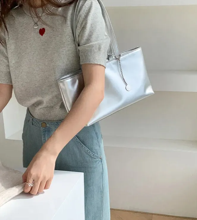 Leather Shiny Handbag