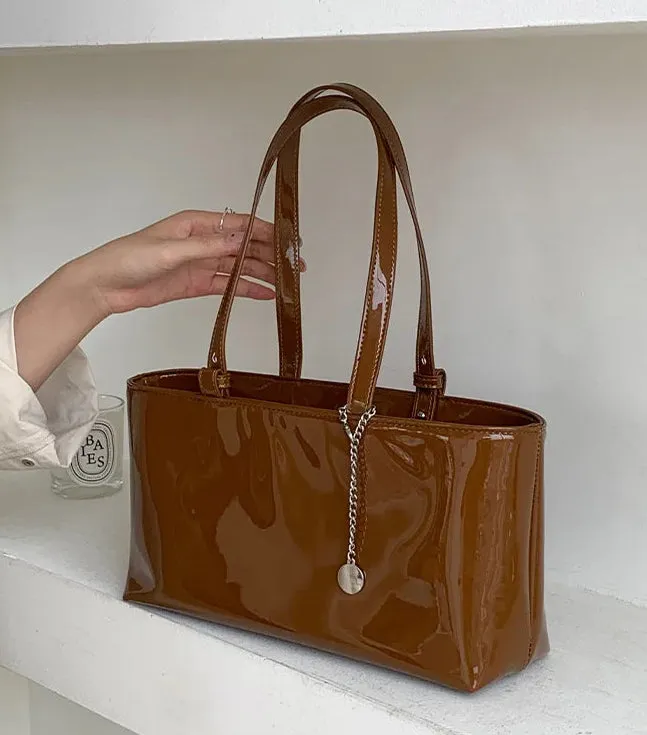 Leather Shiny Handbag