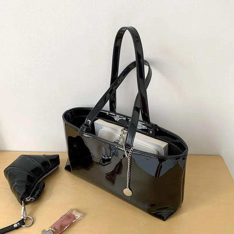 Leather Shiny Handbag