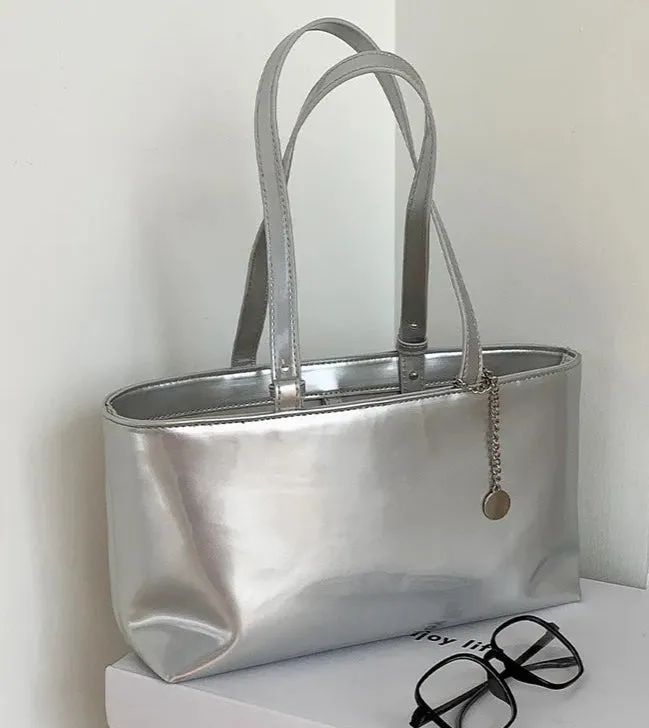 Leather Shiny Handbag