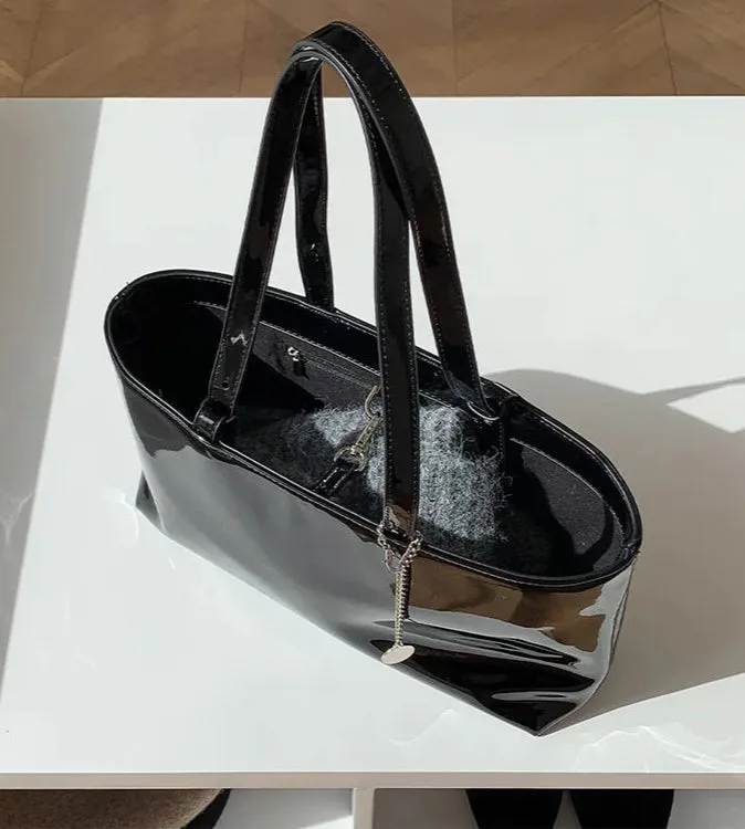 Leather Shiny Handbag