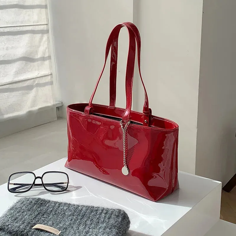Leather Shiny Handbag