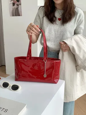 Leather Shiny Handbag