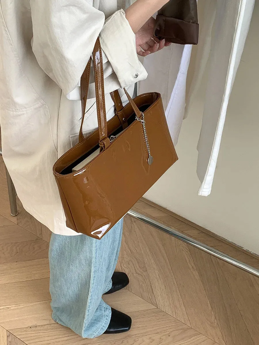 Leather Shiny Handbag