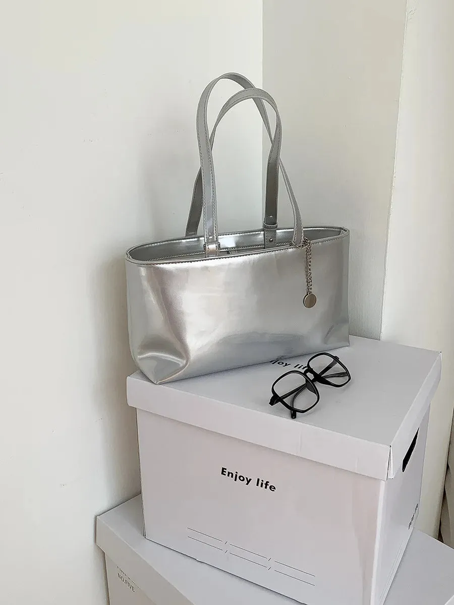 Leather Shiny Handbag